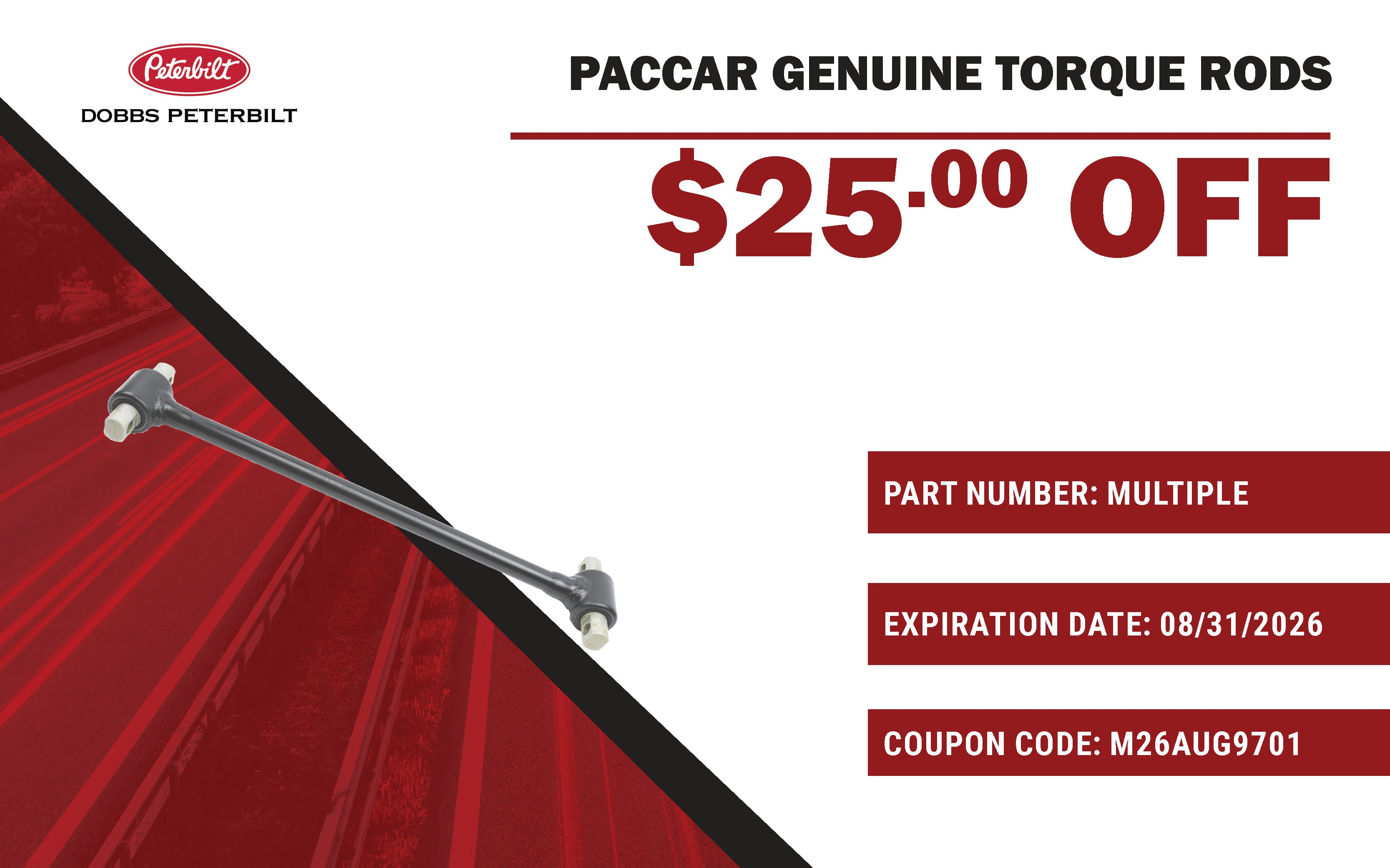 paccar genuine torque rods